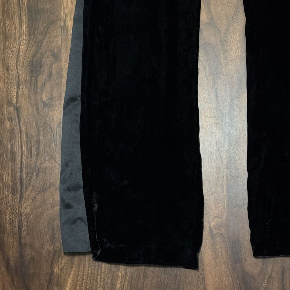 INC Women's Satin Velvet Black Pants‎ Size 4 - Picture 10 of 13